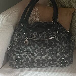 Coach signature shoulder bag